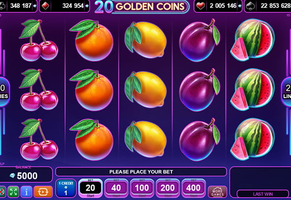 ?ncerca?i 20 Golden Coins ?n variant? demo