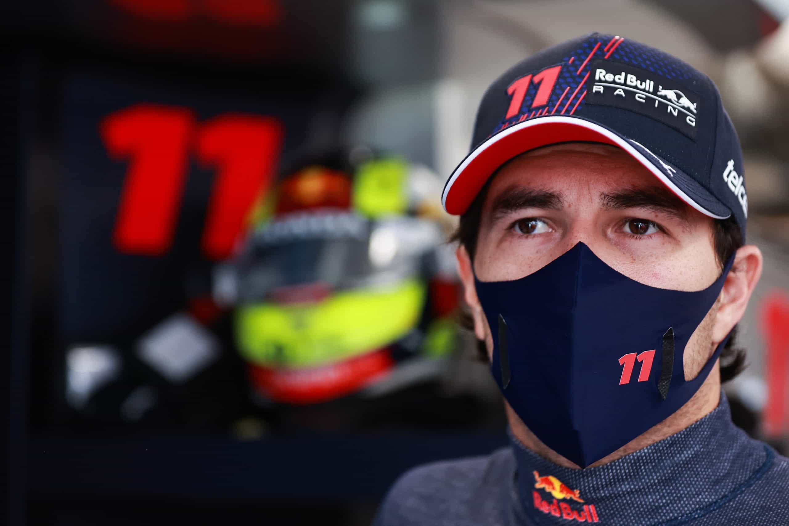 Red Bull driver Sergio Perez.