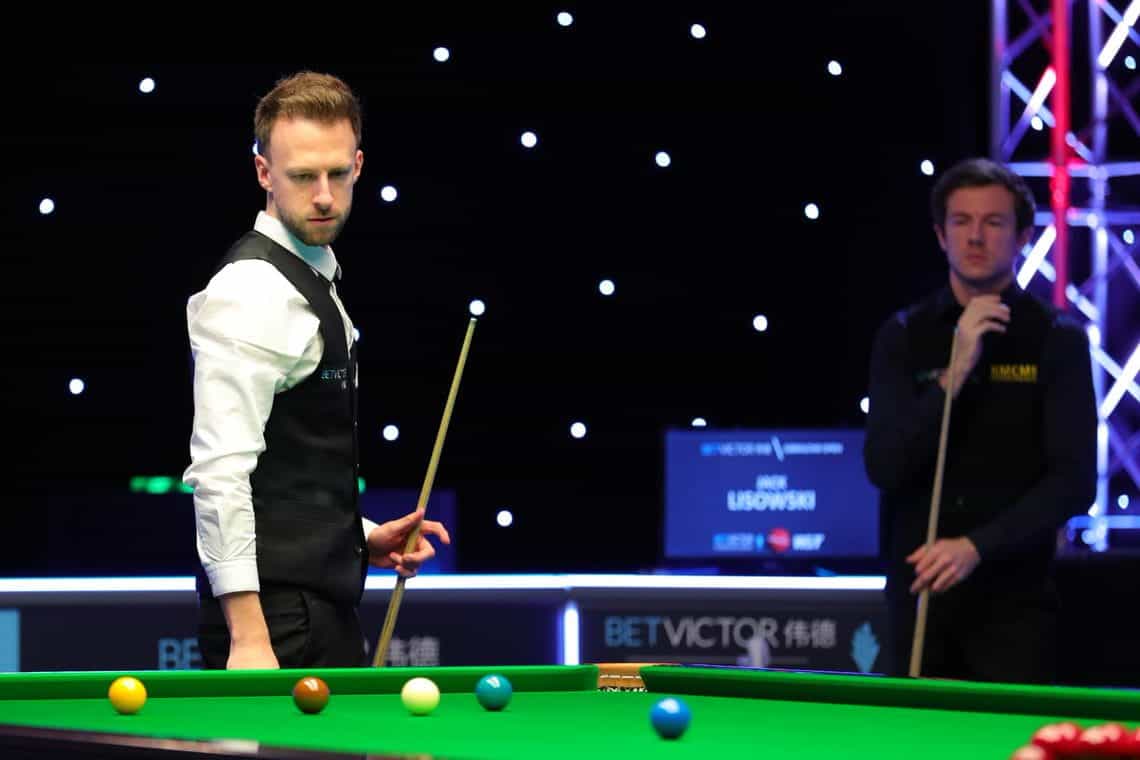 Judd Trump in competitive action.