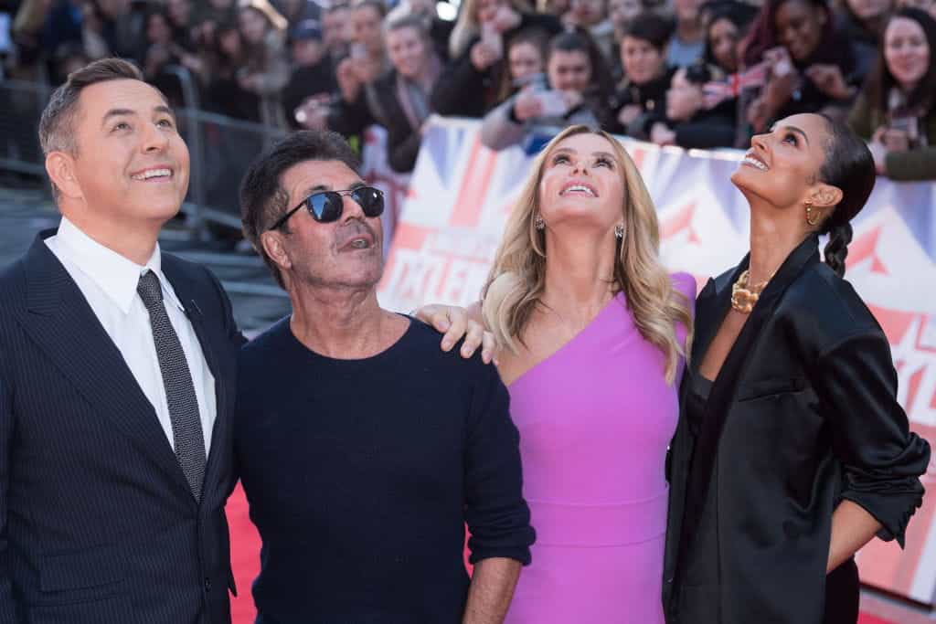 David Walliams, Simon Cowell, Amanda Holden and Alesha Dixon attending a Britain’s Got Talent photocall outside the London Palladium.